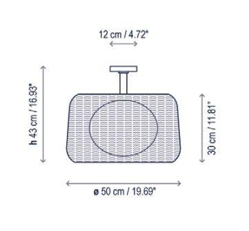 Bover Fora PF Outdoor Ceiling Light