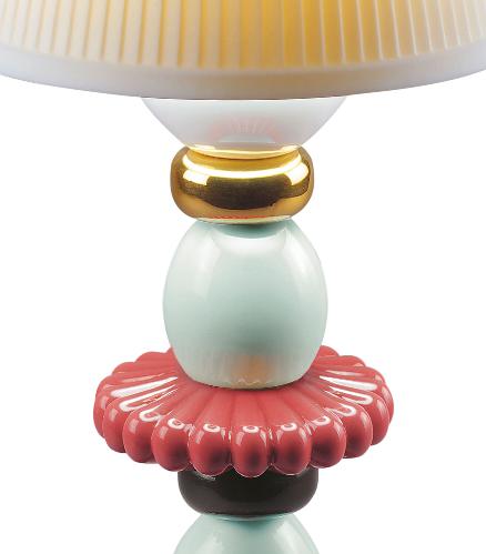 Lladro Lotus Firefly Golden Fall Table Lamp